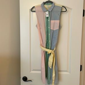 NWT Jcrew button-up dress with tie